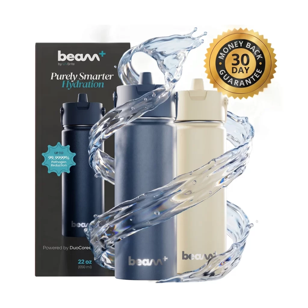 UVBrite Beam Water Bottle moneyback