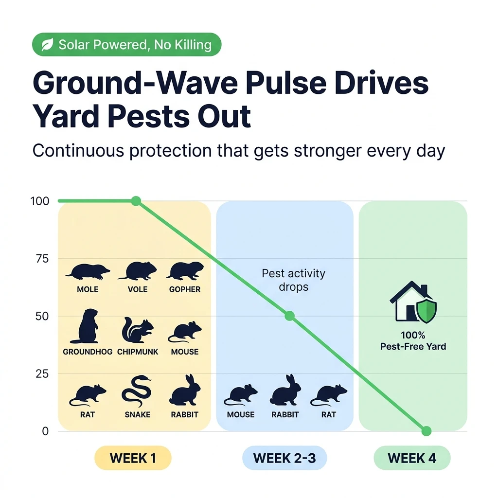 Vermix Stake Pulse Pro Pest Repeller Results Timeline