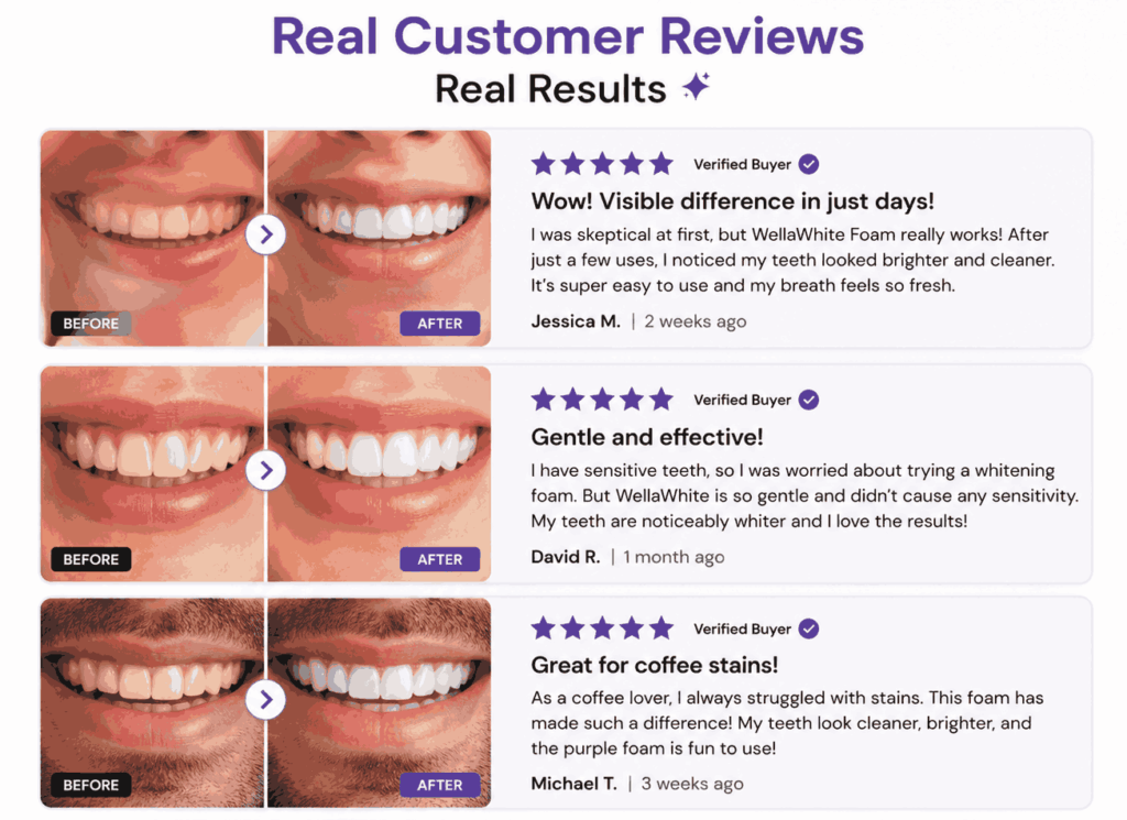 WellaWhite Teeth Whitening Foam Cust Reviews